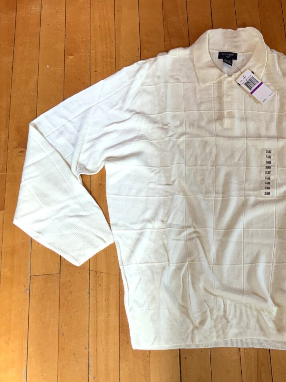 Dockers Long Sleeve Polo Sweater. NEW 2XL
